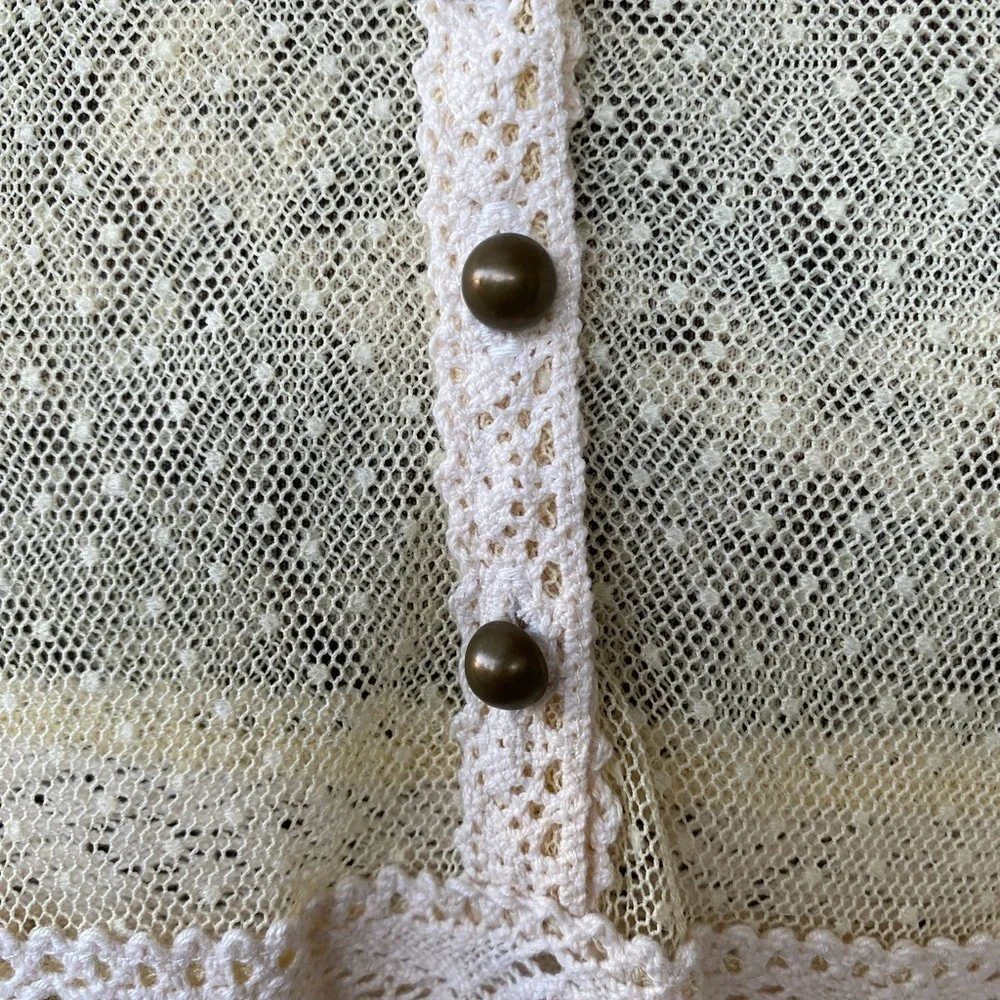 Elegant Cream Lace Dress by Free People size medium.